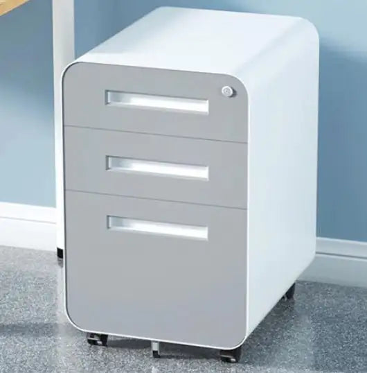 3 Drawer Mobile Filing Cabinet, Simple Style Multifunctional Locker