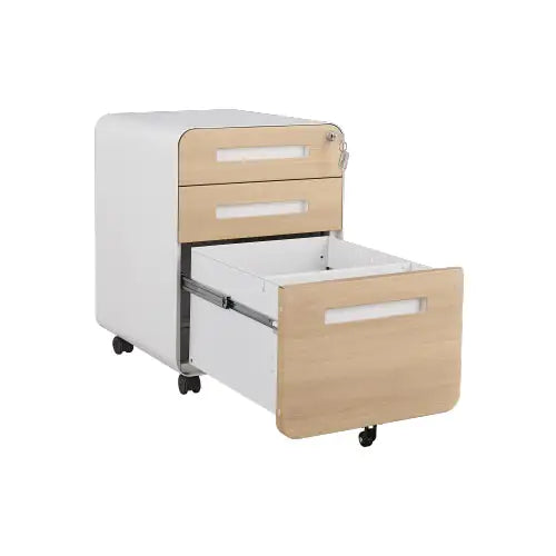 3 Drawer Mobile Filing Cabinet, Simple Style Multi-functional Locker