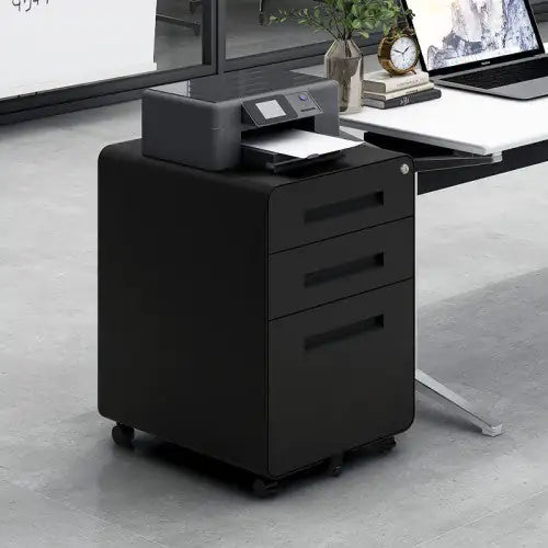 3 Drawer Mobile Filing Cabinet, Simple Style Multi-functional Locker