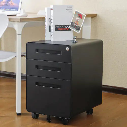 3 Drawer Mobile Filing Cabinet, Simple Style Multi-functional Locker
