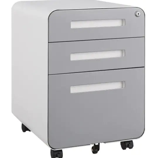 3 Drawer Mobile Filing Cabinet, Simple Style Multifunctional Locker