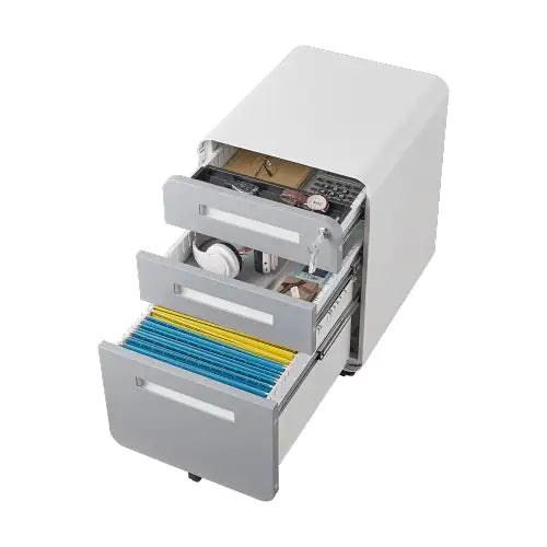 3 Drawer Mobile Filing Cabinet, Simple Style Multifunctional Locker