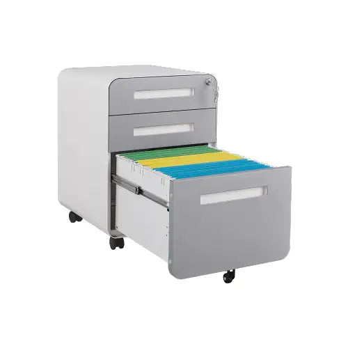 3 Drawer Mobile Filing Cabinet, Simple Style Multifunctional Locker