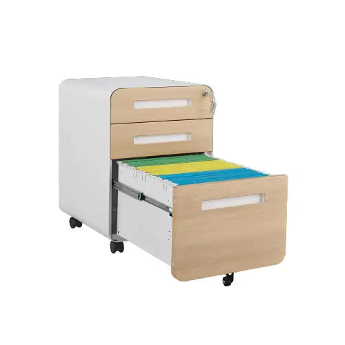 3 Drawer Mobile Filing Cabinet, Simple Style Multi-functional Locker